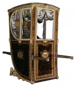 156 silla de manos de la reina maria luisa 252x300 Carlos IV Mecenas y coleccionista, en el Palacio Real de Madrid