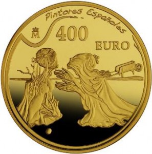 Moneda colección, 400€, óleo Tristán e Isolda