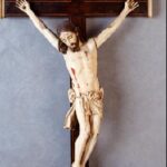 Cristo de marfil, escuela hispano filipina, s. XVII