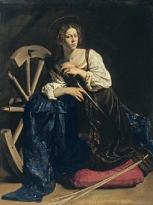 Caravaggio. Santa Catalina de 224x300 La Mujer en el Arte Heroínas