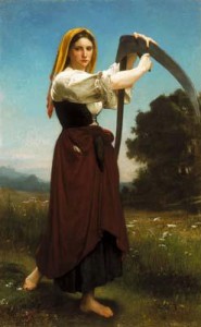 William‐Adolphe Bouguereau. La segadora 185x300 La Mujer en el Arte Heroínas