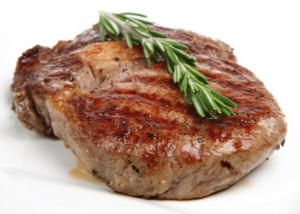 Seasoned & Cooked Rib-Eye Steak