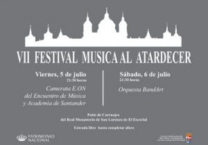 VII Festival Música al atardecer. Patrimonio Nacional. San Lorenzo de El Escorial.