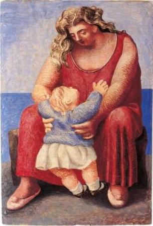 Pablo Picasso. Madre y niño. París, 1921. Colección privada. Cortesía Fundación Almine y Bernard Ruiz-Picasso para el Arte.  Foto: Eric Baudouin