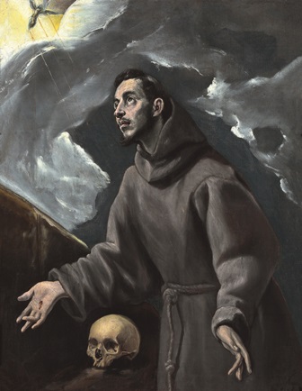 Domenicos Theotocopoulos, el Greco.  La estigmatización de san Francisco