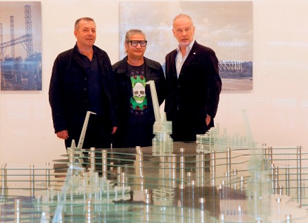 De derecha a izquierda Benjamin Weil, Carlos Garaicoa y Vicente Todolí 1