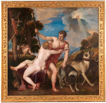 Venus y Adonis después de la restauración