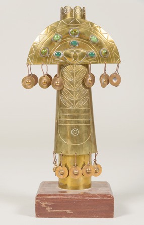 625 Taller Guayasamin ídolo bronce. Sala Retiro, joyas