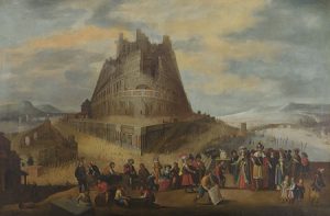 Lote 715: Escuela Flamenca del siglo XVII. La construcción de la Torre de Babel. Óleo sobre lienzo, 154,5 x 232 cm. Precio de salida: 20.000 euros