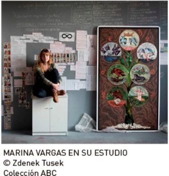 MARINA VARGAS en su estudio Museo ABC