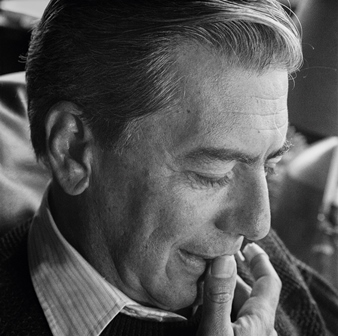 Mario Vargas Llosa at home, Lima, Peru, 23 August 1989