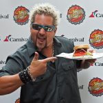 Guy Fieri shows off burger created for Carnival Cruise Lines in New York