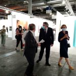 Visita del ministro de Cultura y del director del Museo Reina Sofía a las galerías de ARCO. Foto LOGOPRESS