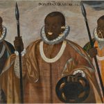 Los tres mulatos de Esmeraldas Andrés Sánchez Galque 1599 Óleo sobre lienzo. 92×175 cm. Madrid, Museo de América. Depósito del Museo Nacional del Prado